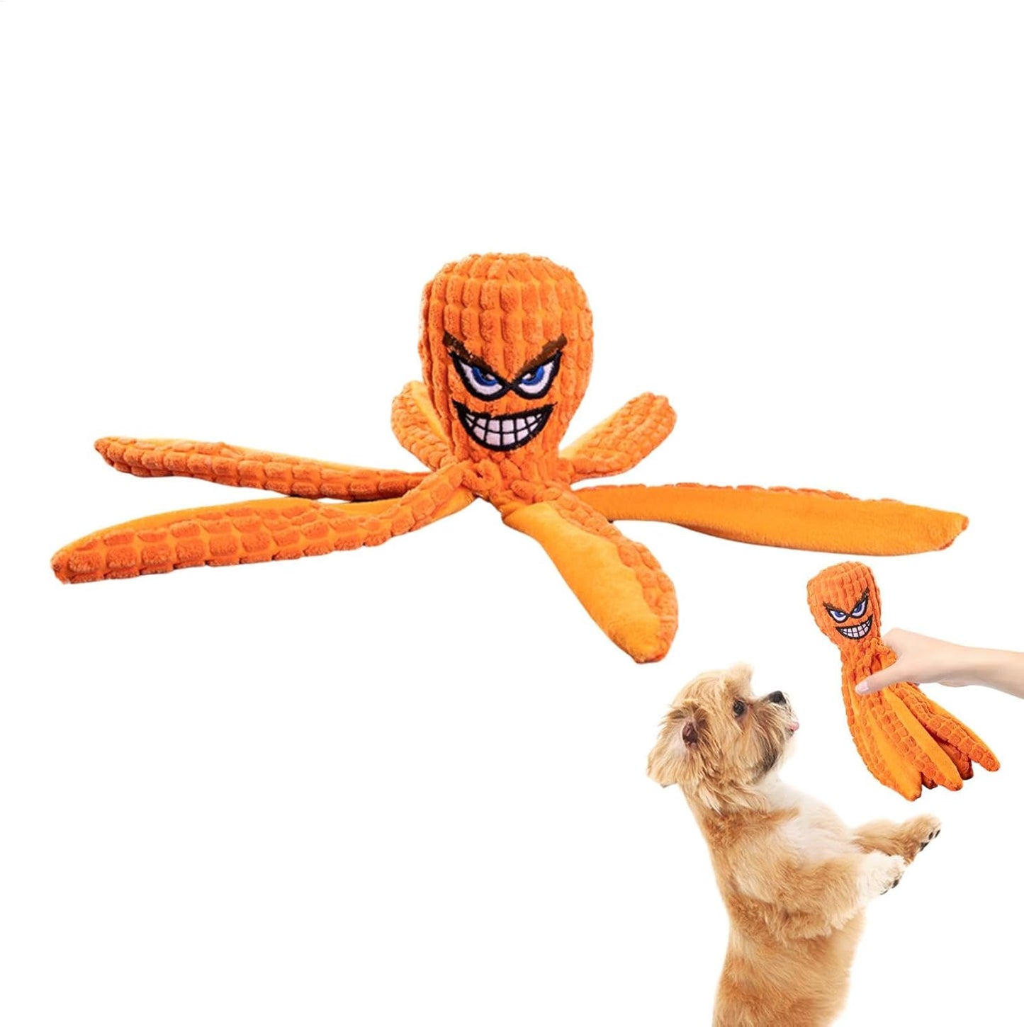 Dog Toys, Squeaky Dog Toys, Octopus Puppy Teething Squeaky Crib Toys - Bite Resistant Pet Products for Small Medium Breeds and