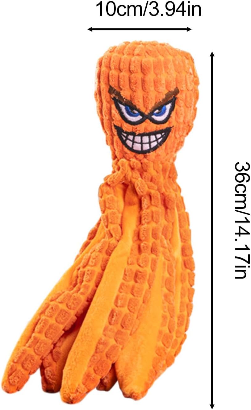 Dog Toys, Squeaky Dog Toys, Octopus Puppy Teething Squeaky Crib Toys - Bite Resistant Pet Products for Small Medium Breeds and