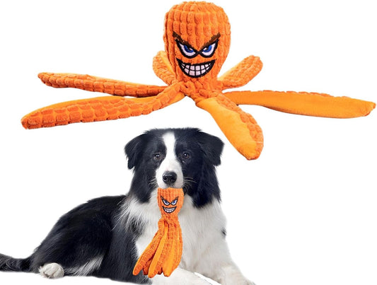 Dog Toys, Squeaky Dog Toys, Octopus Puppy Teething Squeaky Crib Toys - Bite Resistant Pet Products for Small Medium Breeds and